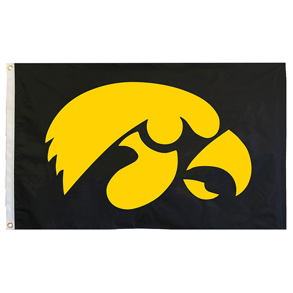 Iowa Hawkeyes 3’ x 5’ Tigerhawk Flag
