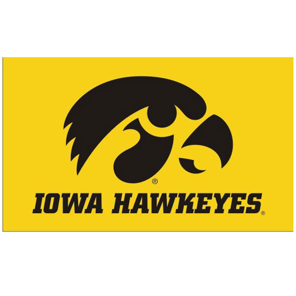 Iowa Hawkeyes 3' x 5' Tigerhawk Flag