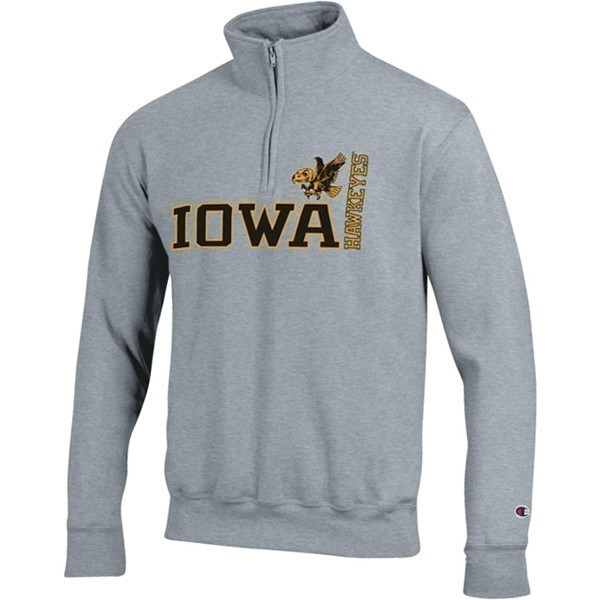 Iowa Hawkeyes Powerblend 1/4 Zip Vintage Fleece