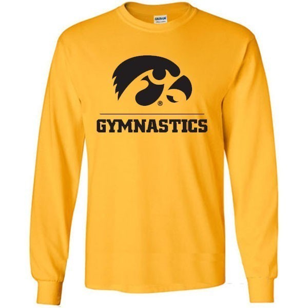 Iowa Hawkeyes Gymnastics Long Sleeve Tee