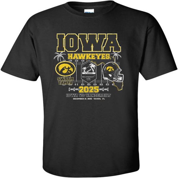 Iowa Hawkeyes 2025 Reliaquest Bowl Tee - Short Sleeve