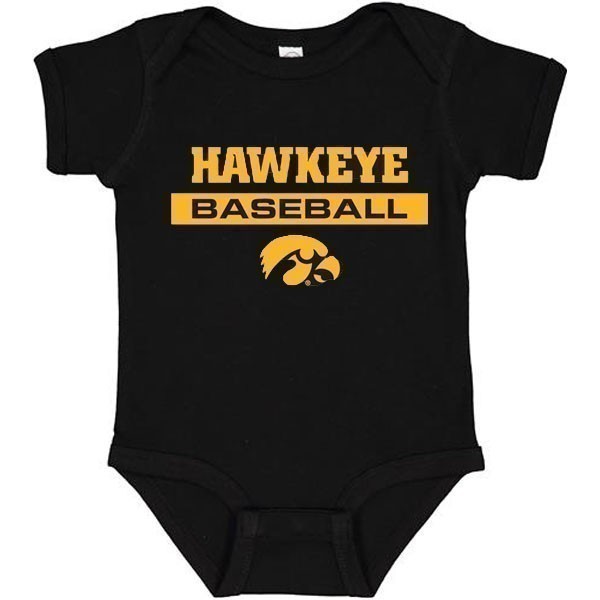 Iowa Hawkeyes Baseball Infant Onesie