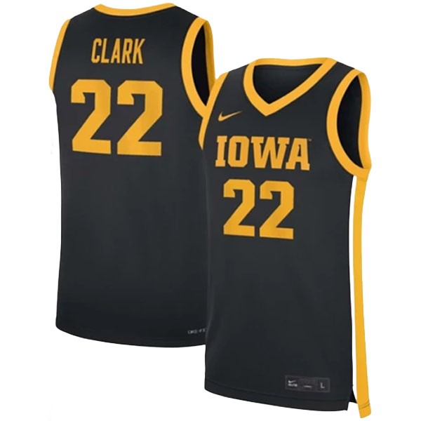 Iowa Hawkeyes Caitlin Clark Black Nike  Jersey