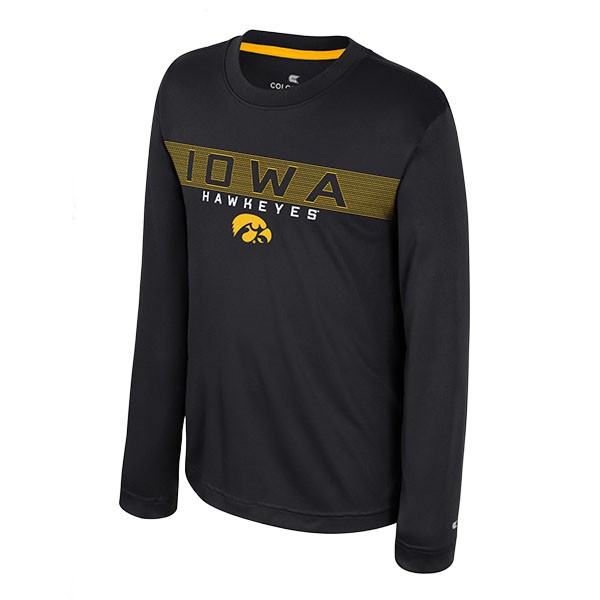 Iowa Hawkeyes Youth Lemon Grab LS Tee