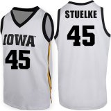 Iowa Hawkeyes Stuelke #45  White Jersey
