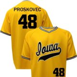 Iowa Hawkeyes Baseball Proskovec Gold #48 Jersey