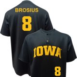 Iowa Hawkeyes Baseball Brosius Black #8 Jersey