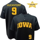 Iowa Hawkeyes Youth Baseball Huckstorf Black #9 Jersey