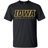 Iowa Hawkeyes Swimming and Diving IOWA Tee - Short Sleeve