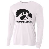 Iowa Hawkeyes Swimming and Diving Long Sleeve Tee - White