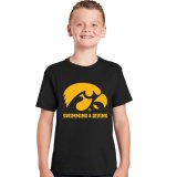 Iowa Hawkeyes Youth Swimming and Diving Tee - Black