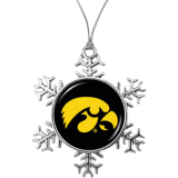 Iowa Hawkeyes Snowflake Ornament