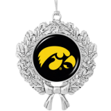 Iowa Hawkeyes Wreath Ornament