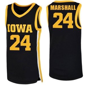 Iowa Hawkeyes Youth Marshall #24 Black Jersey