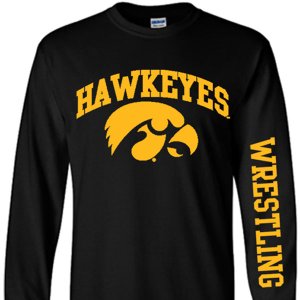 Iowa Hawkeyes Wrestling Arch Logo Tee