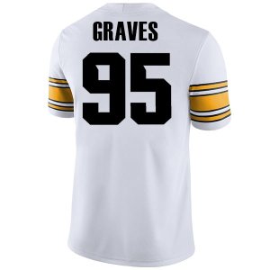 Iowa Hawkeyes Nike Graves White Jersey