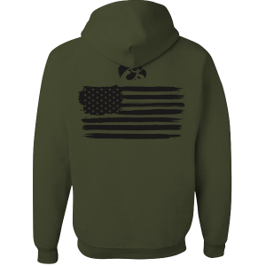 Iowa Hawkeyes Military Green Flag Hood