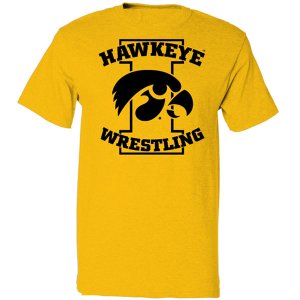 Iowa Hawkeyes Wrestling Tigerhawk Shirt - Short Sleeve