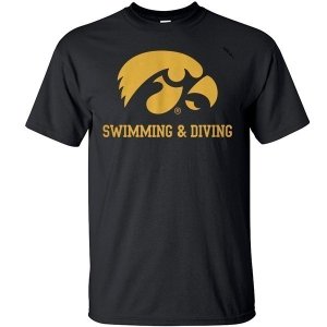 Iowa Hawkeyes Swimming and Diving Short Sleeve Tee