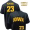 Iowa Hawkeyes Baseball Customized Black Jersey