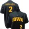 Iowa Hawkeyes Baseball Mitchell Black #2 Jersey