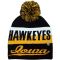 Iowa Hawkeyes JAQ Script Cuff Knit Hat