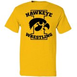Iowa Hawkeyes Wrestling Tigerhawk Shirt - Short Sleeve