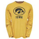 Iowa Hawkeyes Long Sleeve Slub Logo Tee