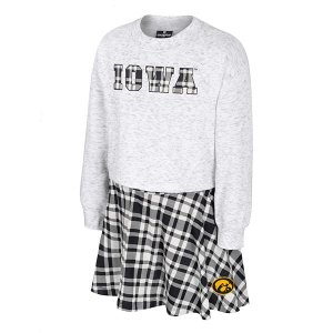 Iowa Hawkeyes Girls Marceline Plaid Set
